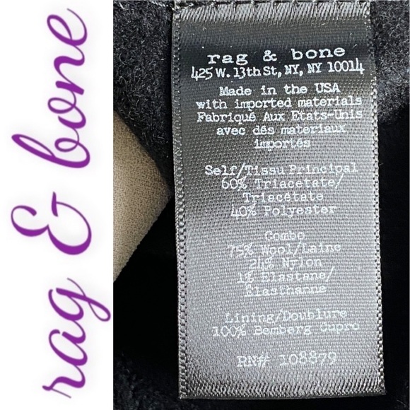 RAG & BONE Prospect Mixed Media Mini Sheath Dress, Size 2 - Picture 11 of 13